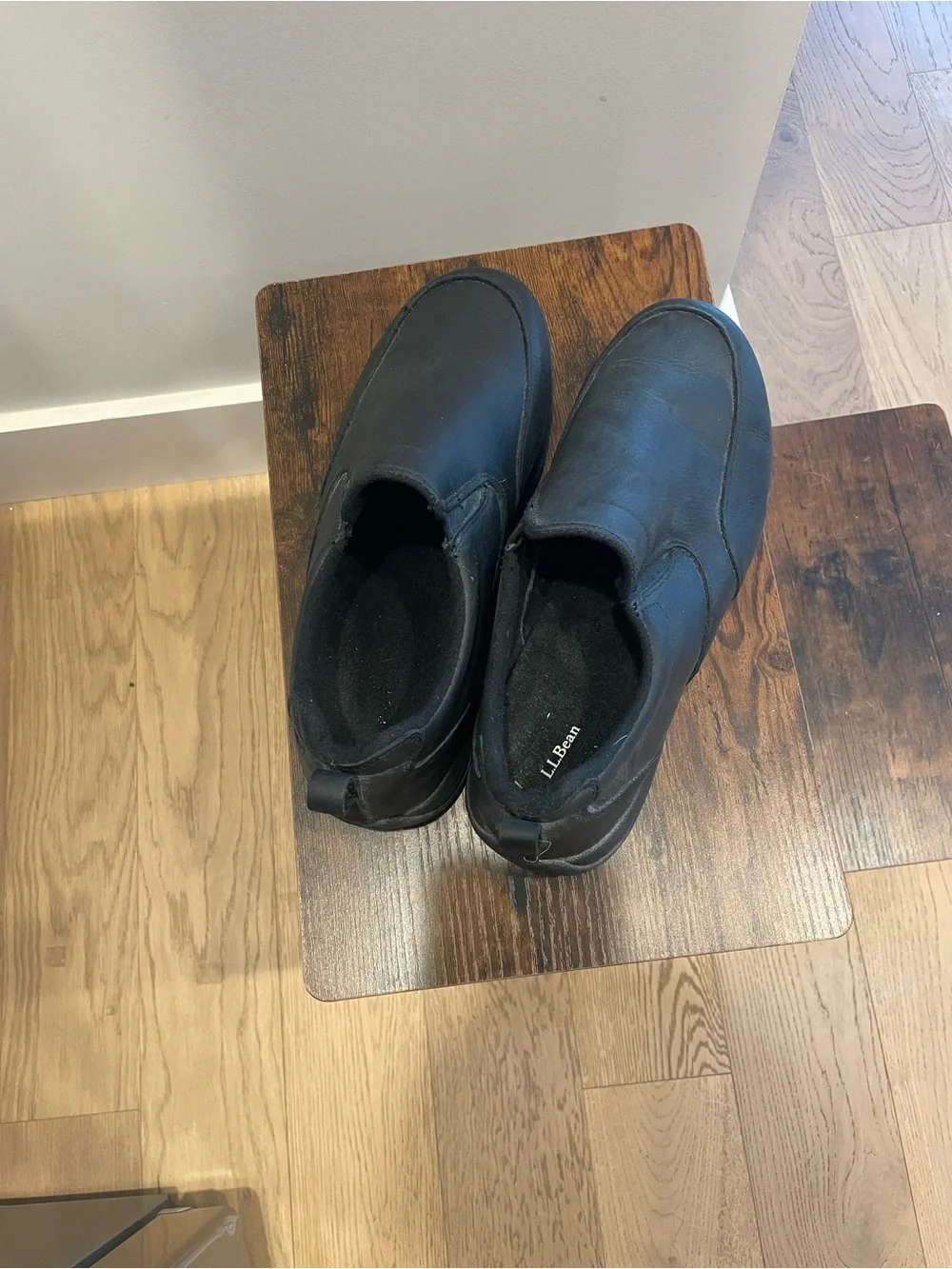 L.L. Bean Men's Slip-On Comfort Loafer- Black Size 10 Wide